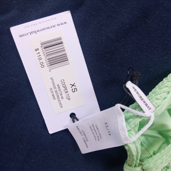 NWT WEWOREWHAT Cooper Triangle Bikini Top - Picture 5 of 5